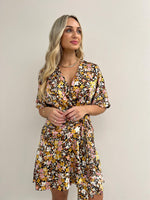 Golden Nights Wrap Dress