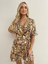 Golden Nights Wrap Dress