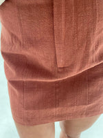 Sammy Linen Skirt - Rust