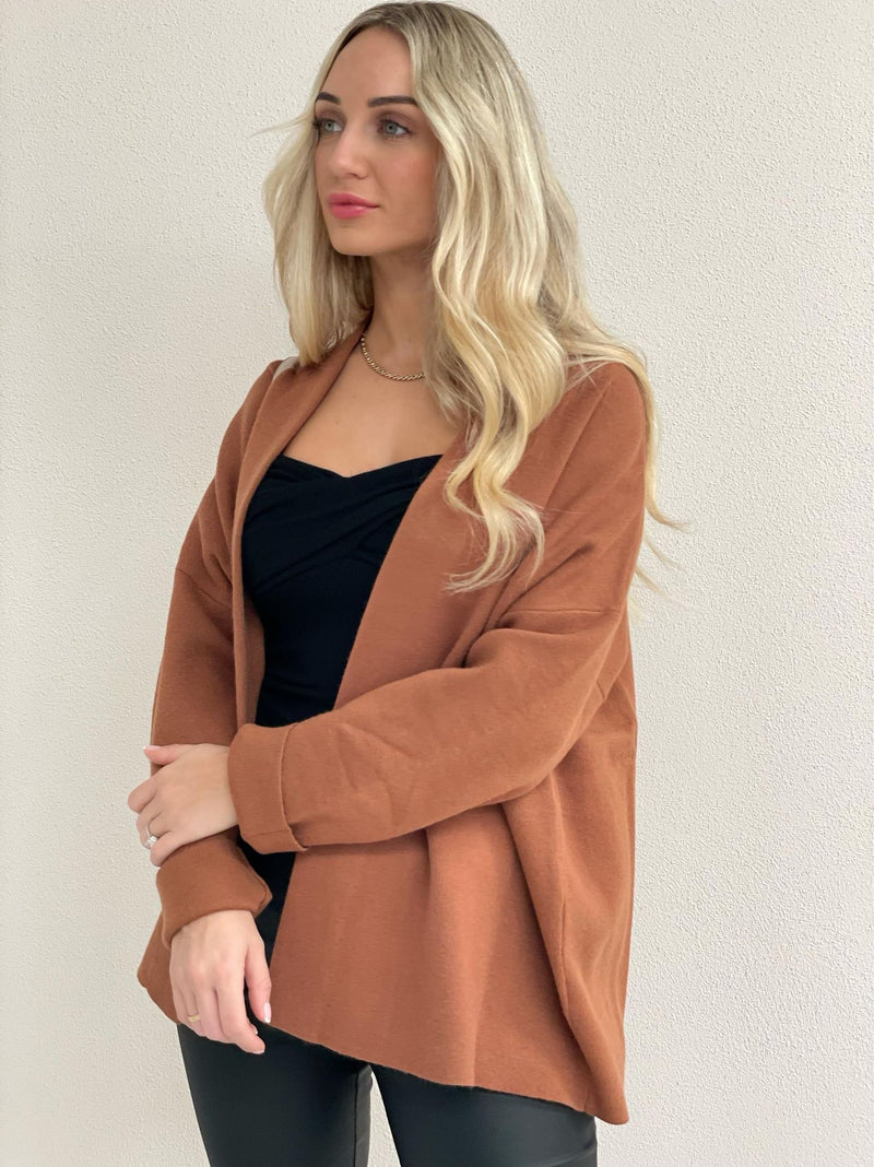 St Moritz Crop Cardigan - Maple