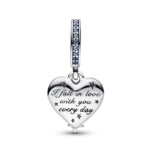 Heart & Angel Dangle Charm