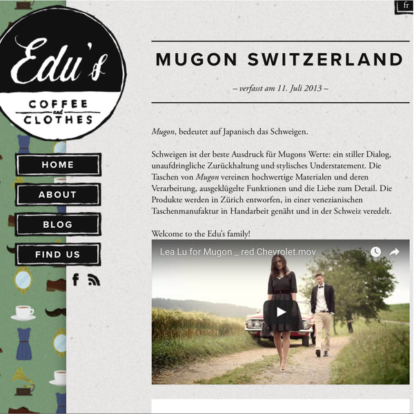Edu's Clothing Blog mit Mugon Weekender