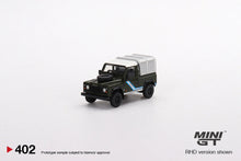 Load image into Gallery viewer, (Preorder) Mini GT 1:64 Land Rover Defender 90 Pickup Bronze Green – Mijo Exclusive