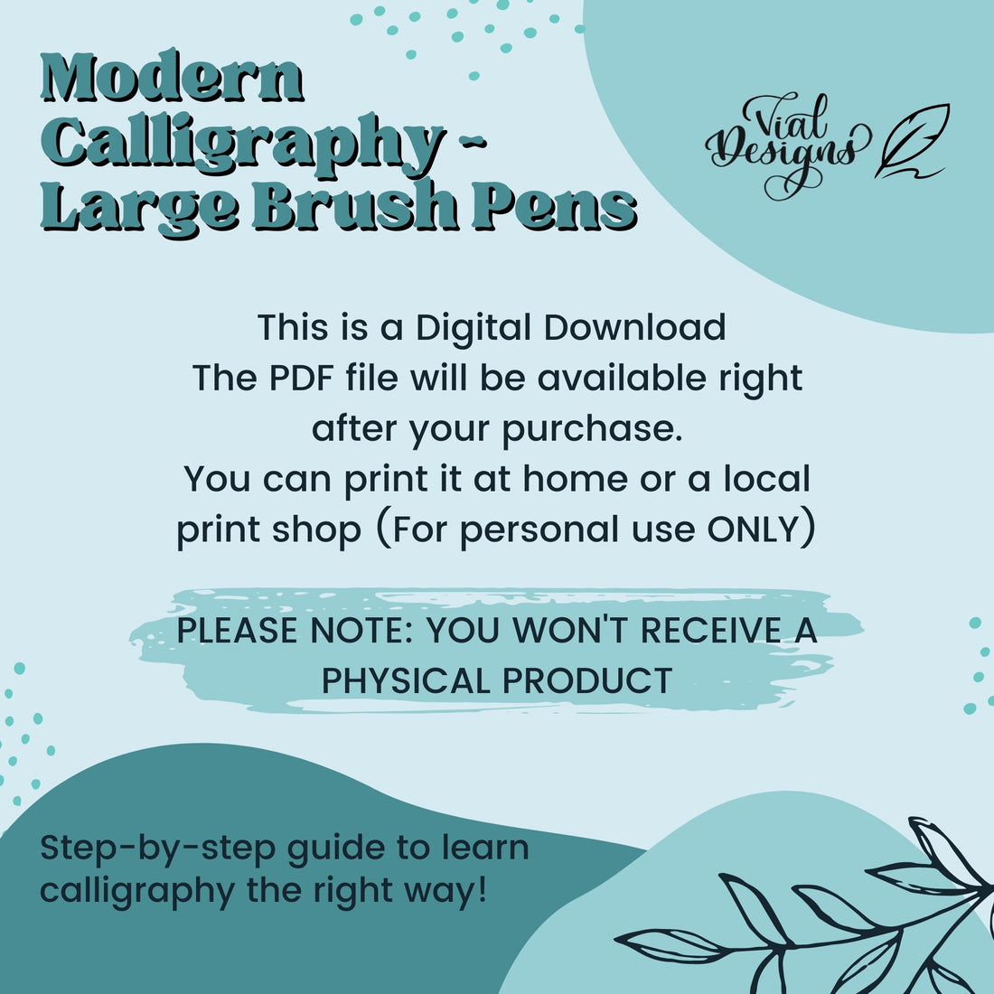 Learn how to make calligraphy using a regular pen – Vial Designs