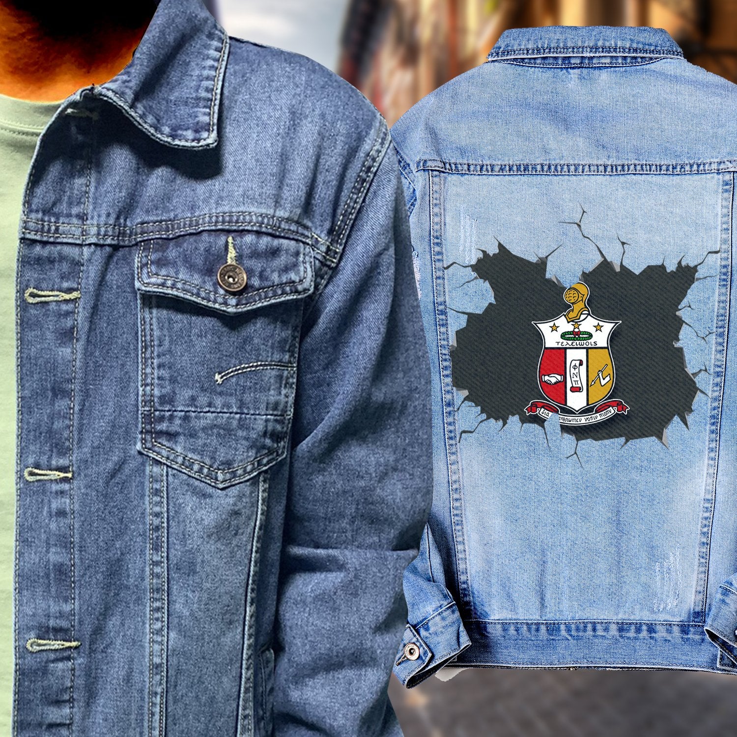 kappa alpha psi jean jacket