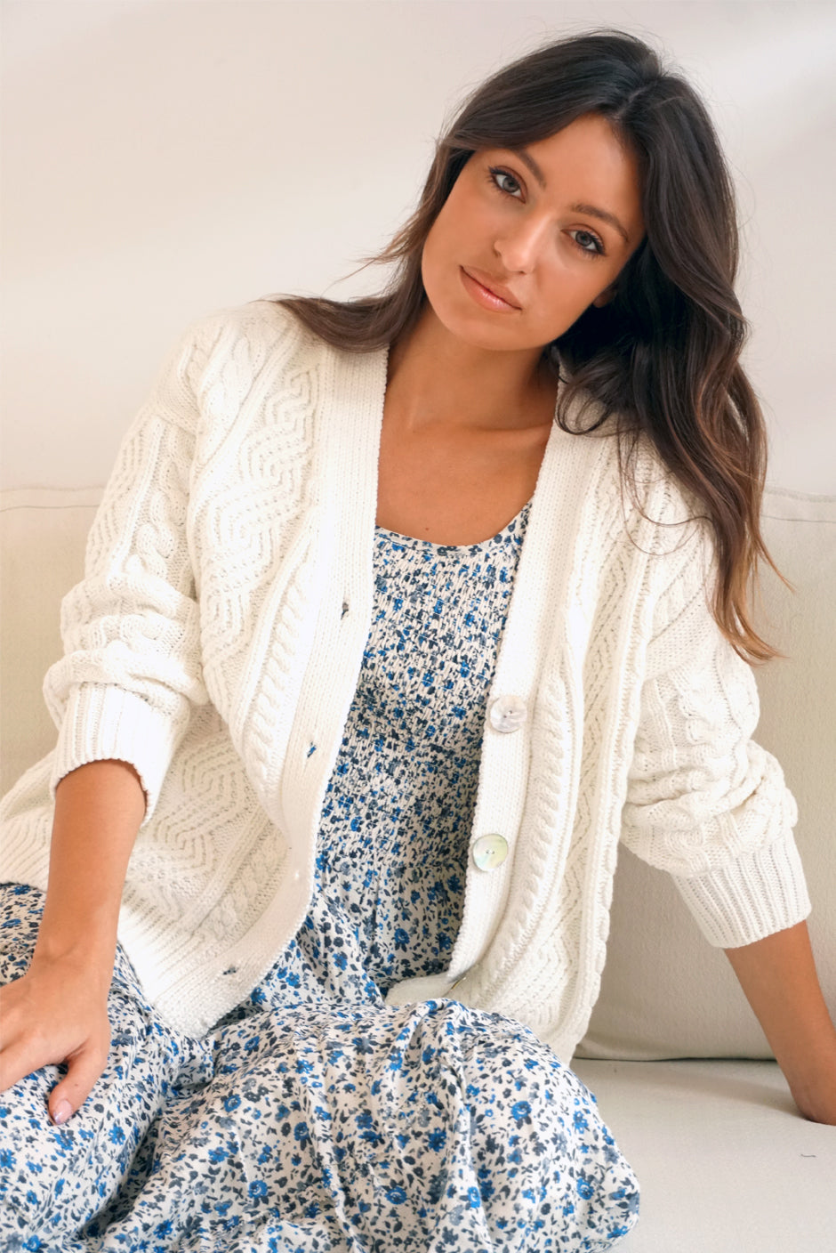 Women's Cotton Blend Cardigan Sweaters