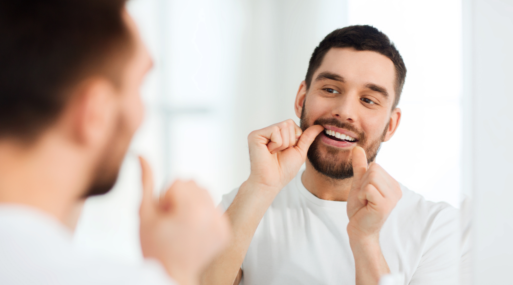 sensitive gums because bad flossing