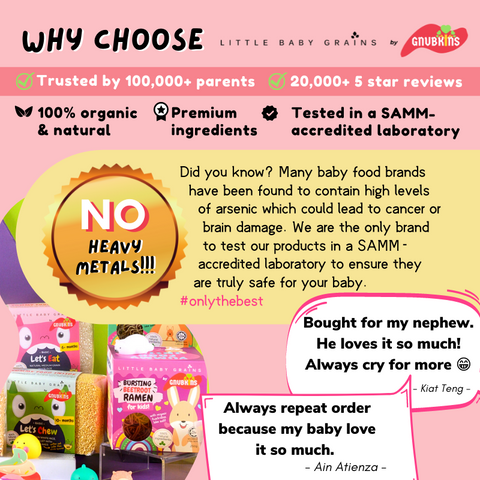 Why choose Little Baby Grains - no heavy metals