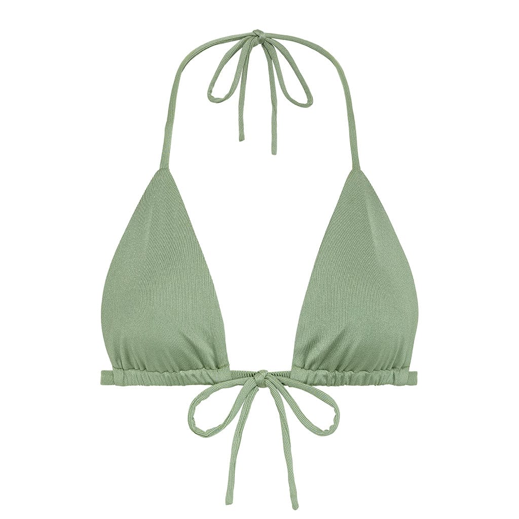 Sage Green Rib Devin Bikini Top