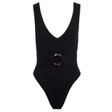 Montce – Black Rib Kim One-Piece | Black Swimwear | Montce Swim