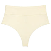 Cream Rib AC High Rise Bikini Bottom | Montce Swim