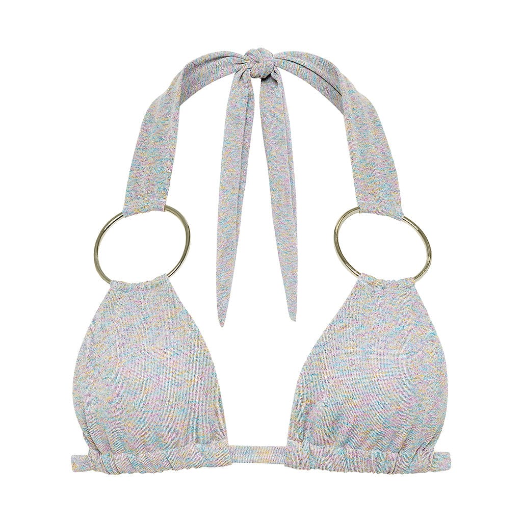 Disco Sparkle Solo Loops Bikini Top