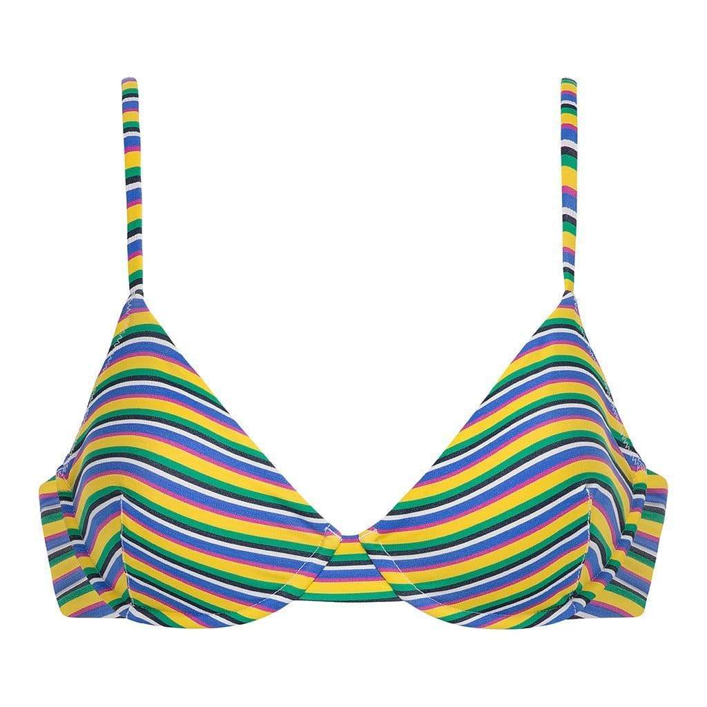 Montce – Escape Stripe Dainty Bikini Top – Montce