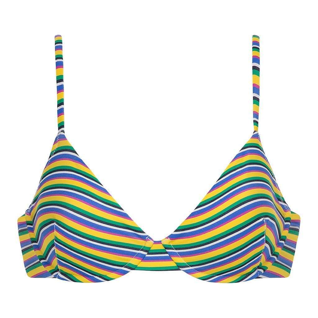 Montce – Escape Stripe Dainty Bikini Top | Montce Swim