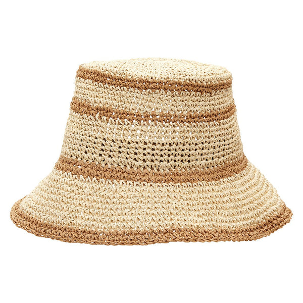 Gigi Pip – Sal Crochet Bucket Hat (Natural Striped) – Montce