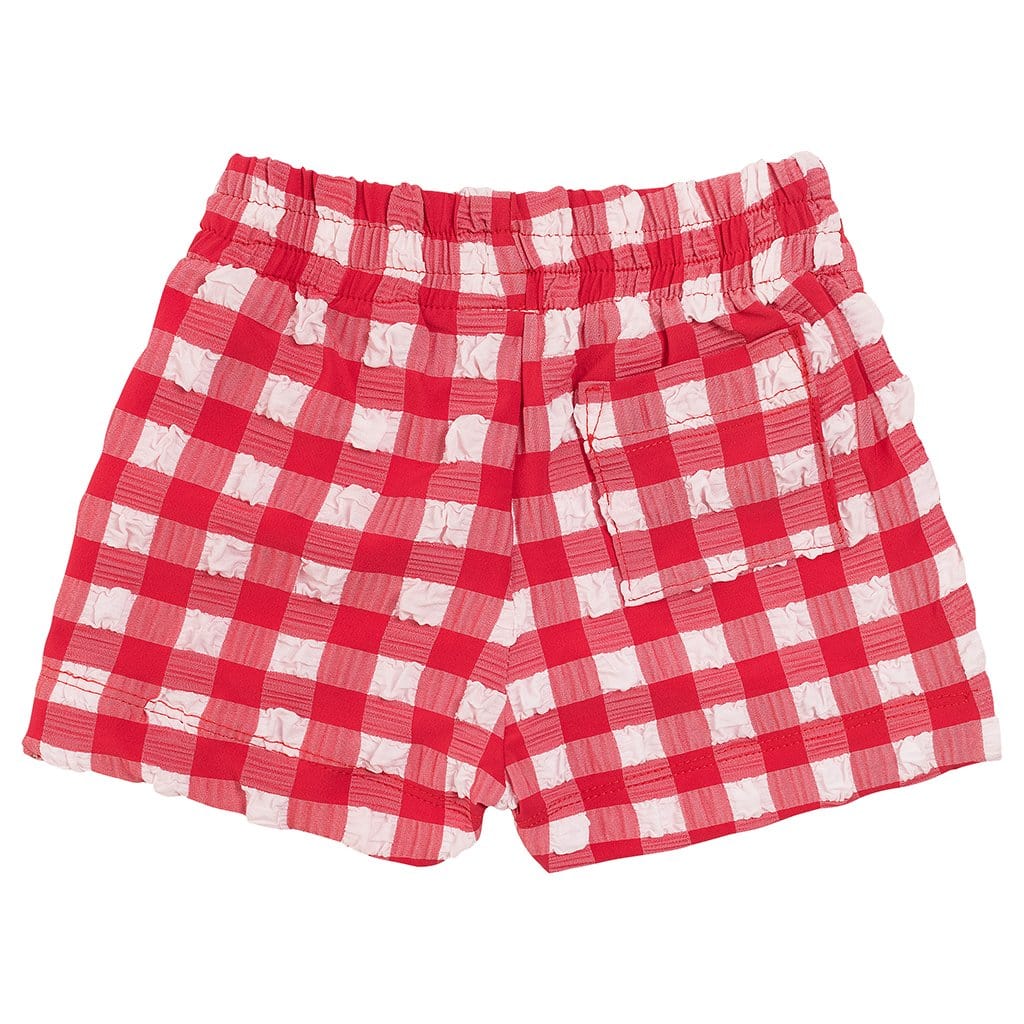 Red Gingham Mini Boardshort