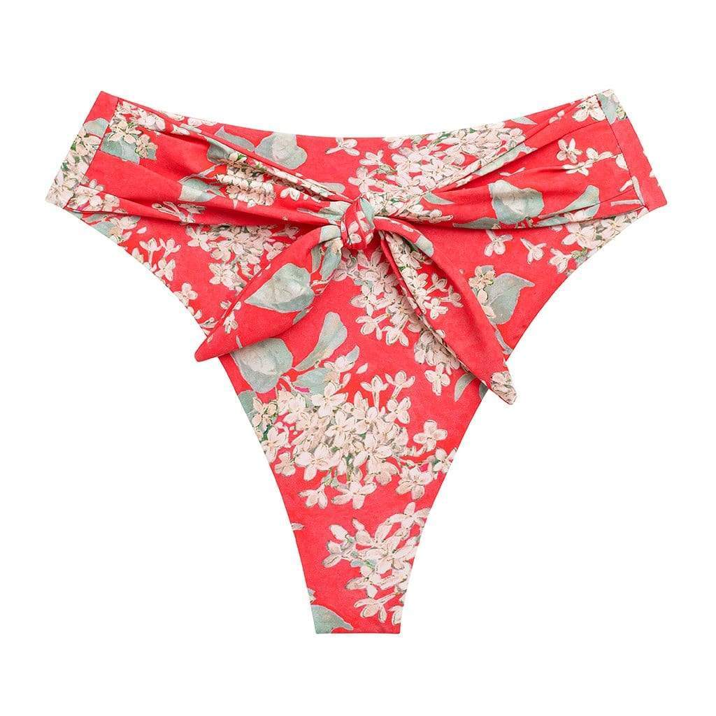 Canary Stripe Tamarindo Ruffle Bikini Bottom