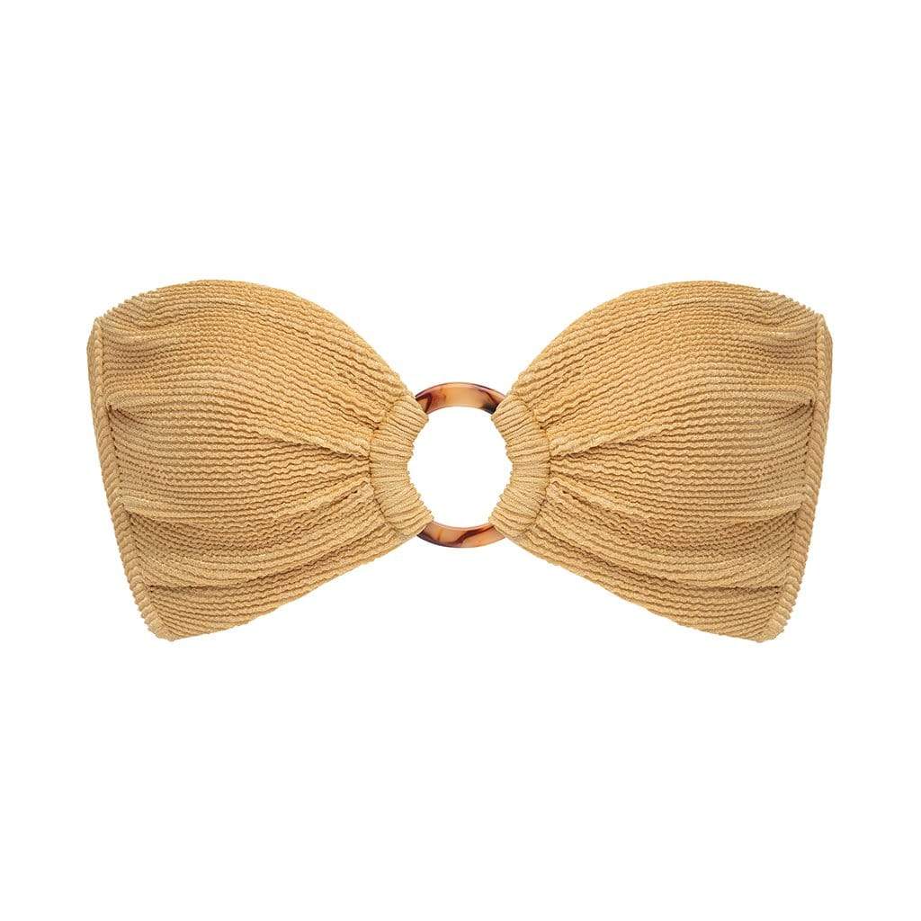Goldie Tamarindo Bikini Bottom, Gold Swimsuit