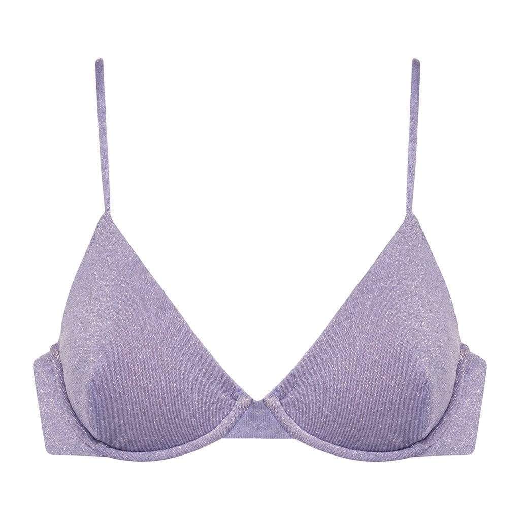 Montce – Lilac Sparkle Dainty Bikini Top – Montce