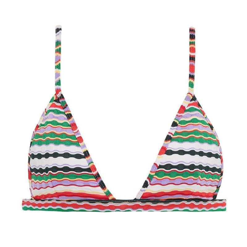 Licht Trechter webspin Teken een foto Montce – Mer Stripe Hunter Triangle Bikini Top – Montce