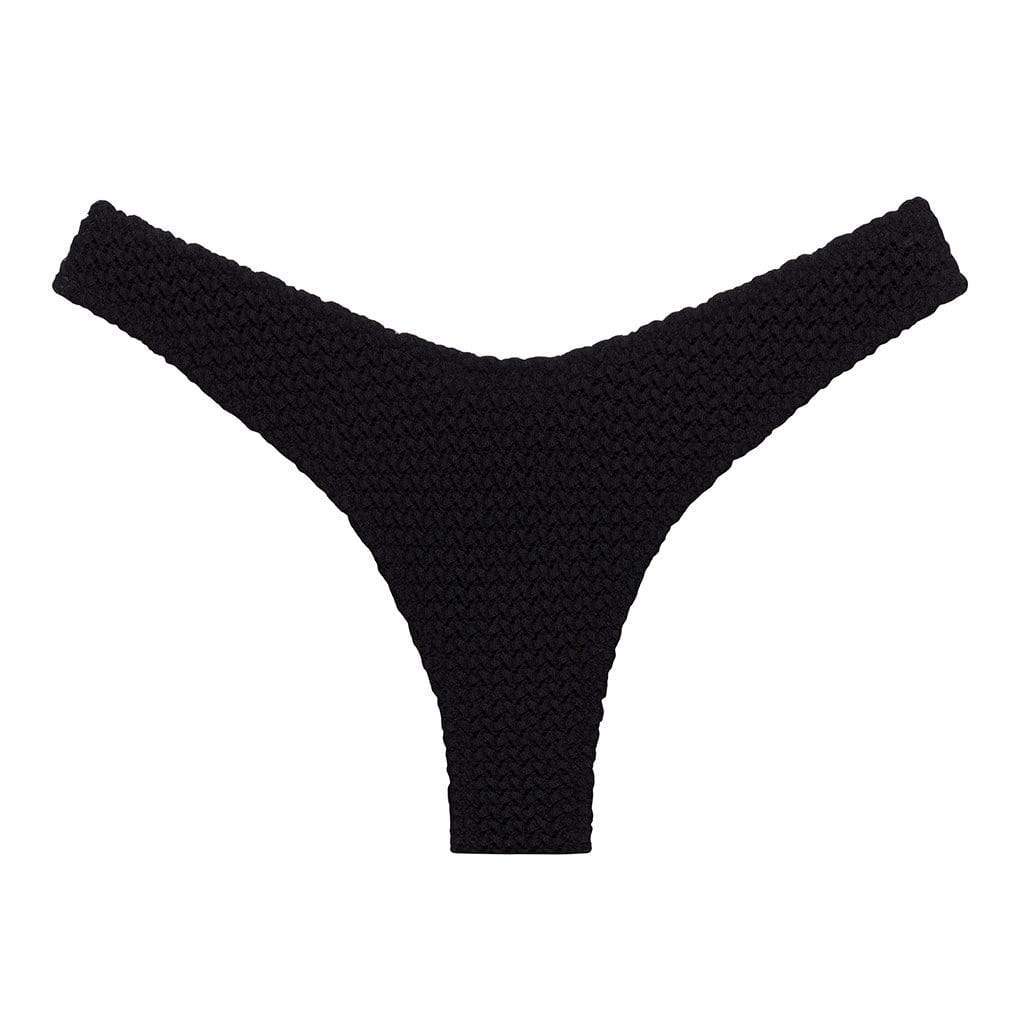 Montce, BT048, Black Crochet Tori Bandeau Bikini Top