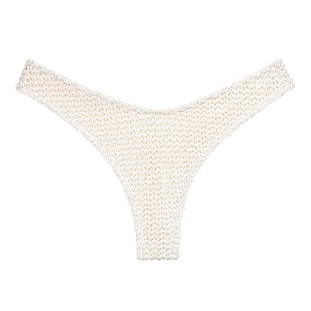 Bone Crochet High Rise Bikini Bottom