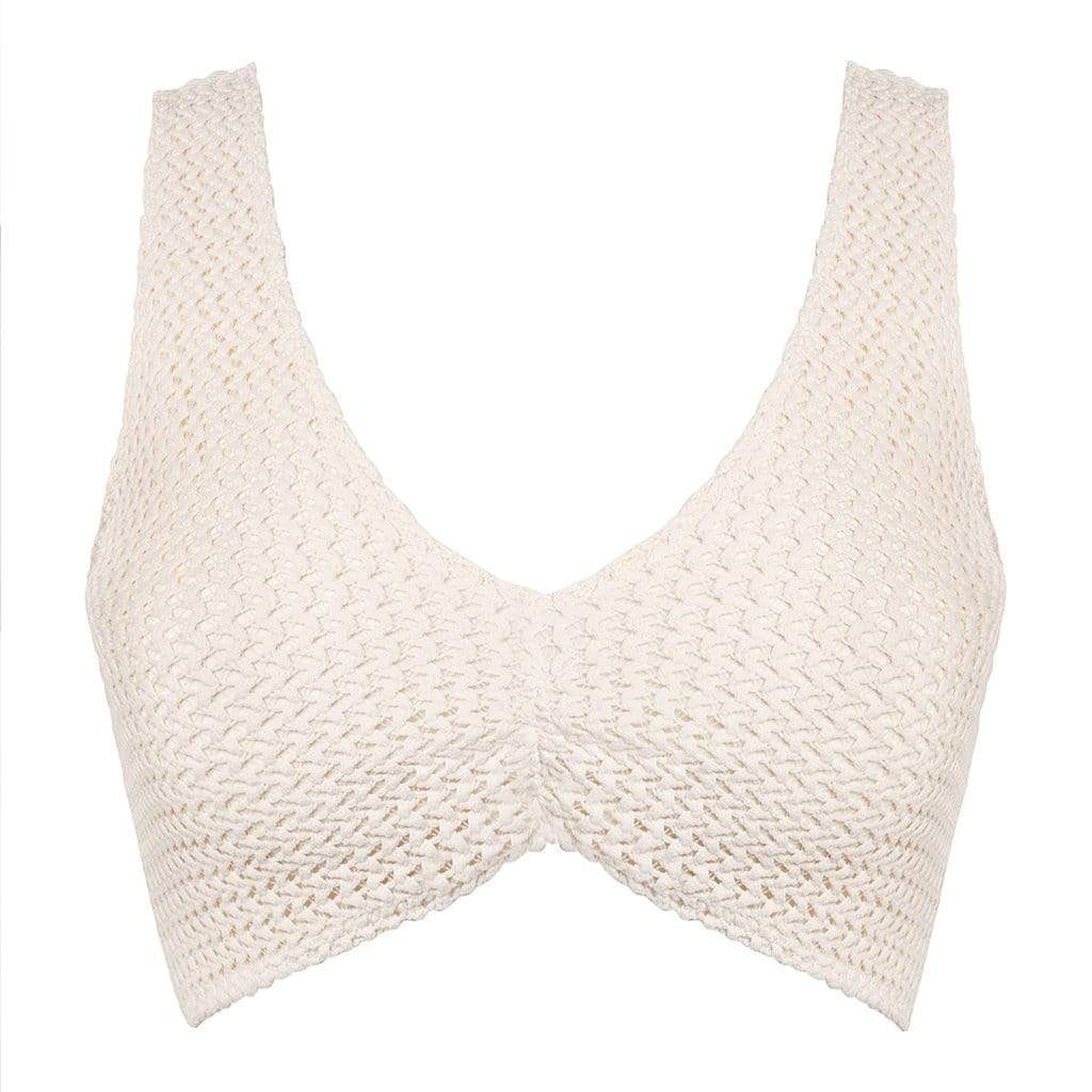 Bone Crochet High Rise Bikini Bottom