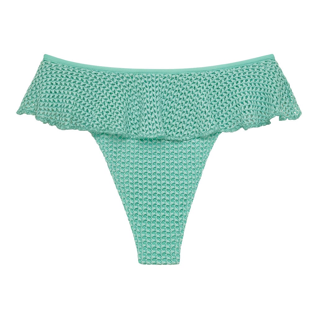 Sailaway Crochet String Bikini in Turquoise Stripe - Lisa Maree