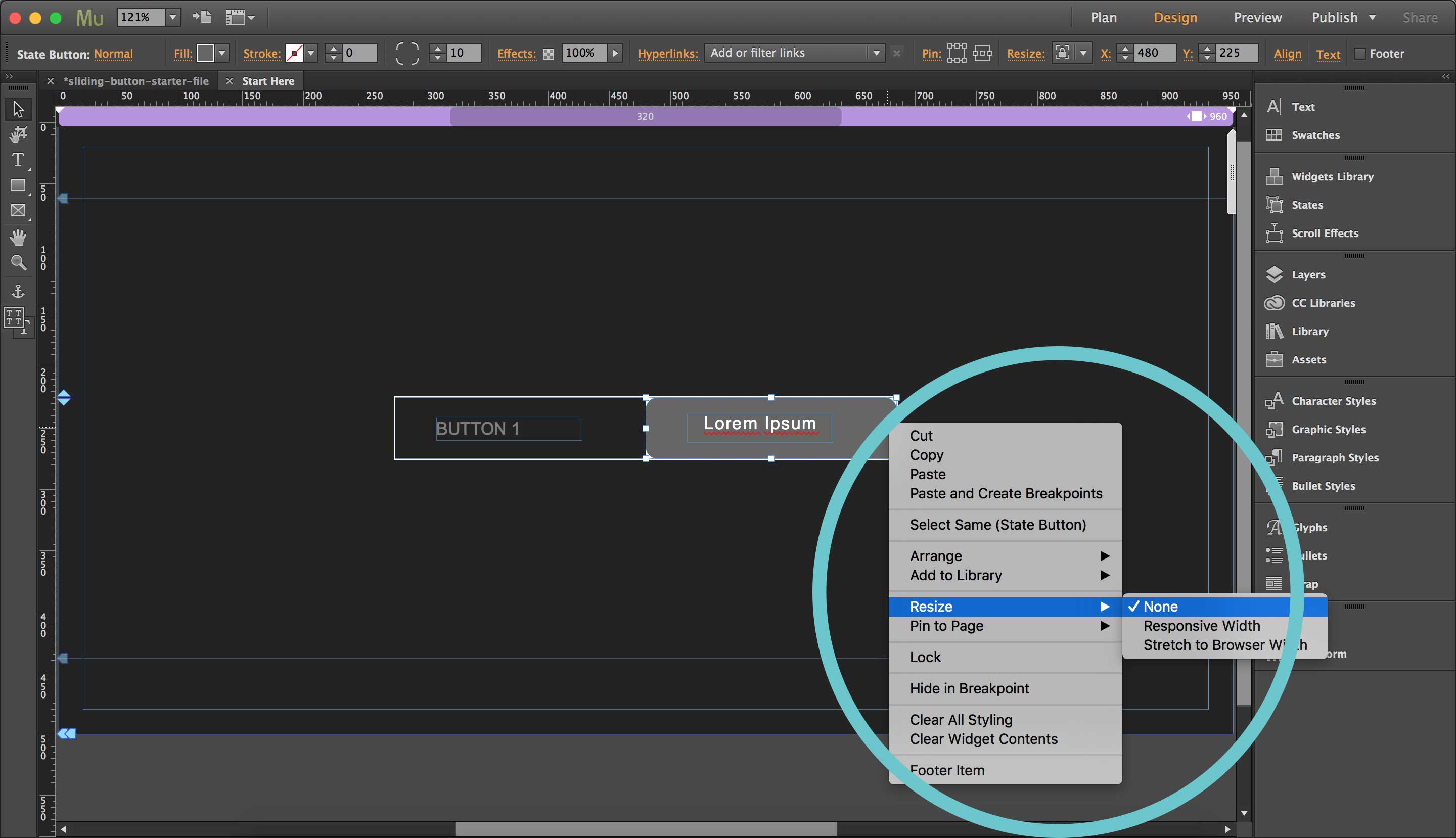 Screenshot - Sliding Buttons - Step 20