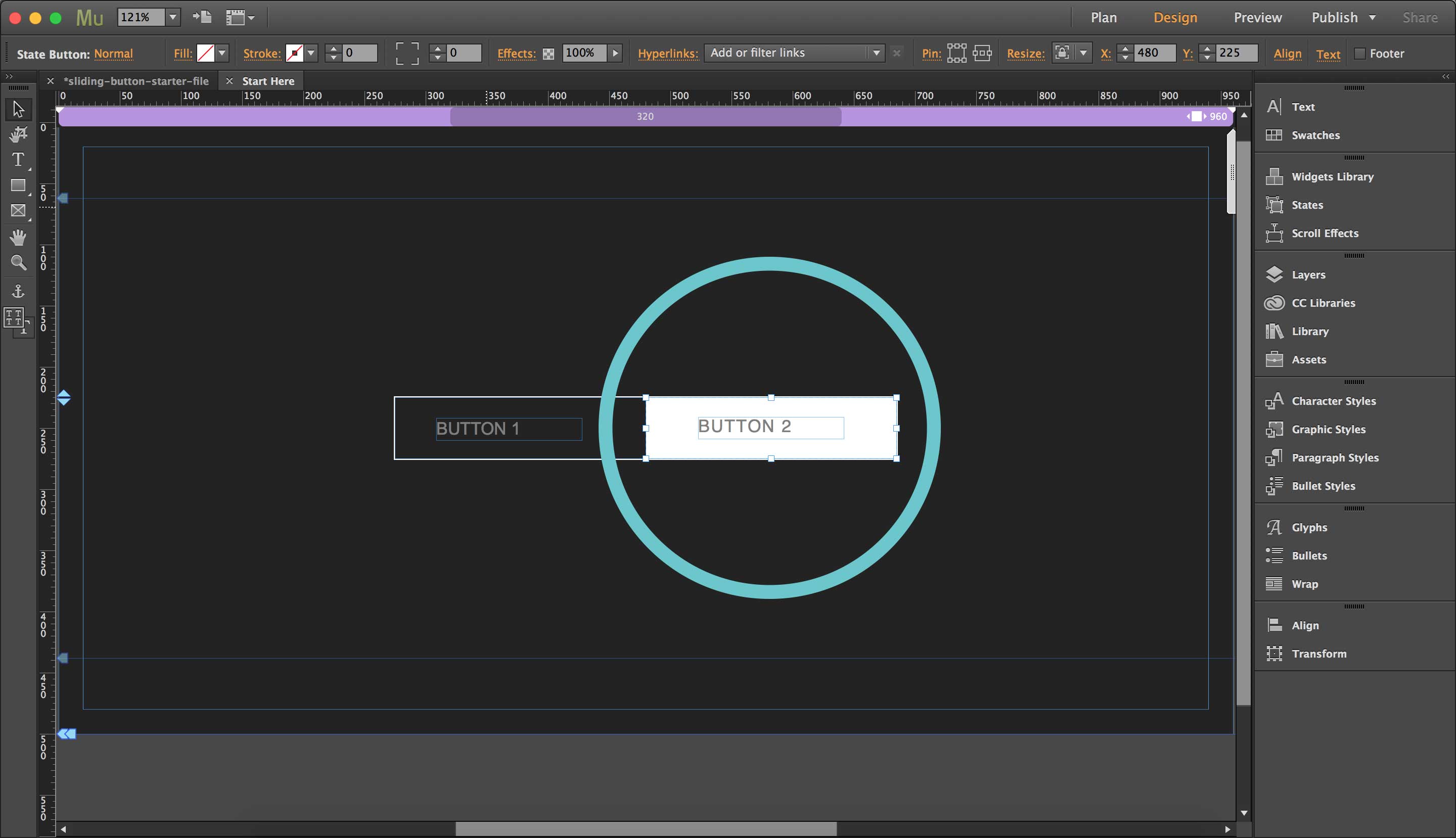 Screenshot - Sliding Buttons - Step 23