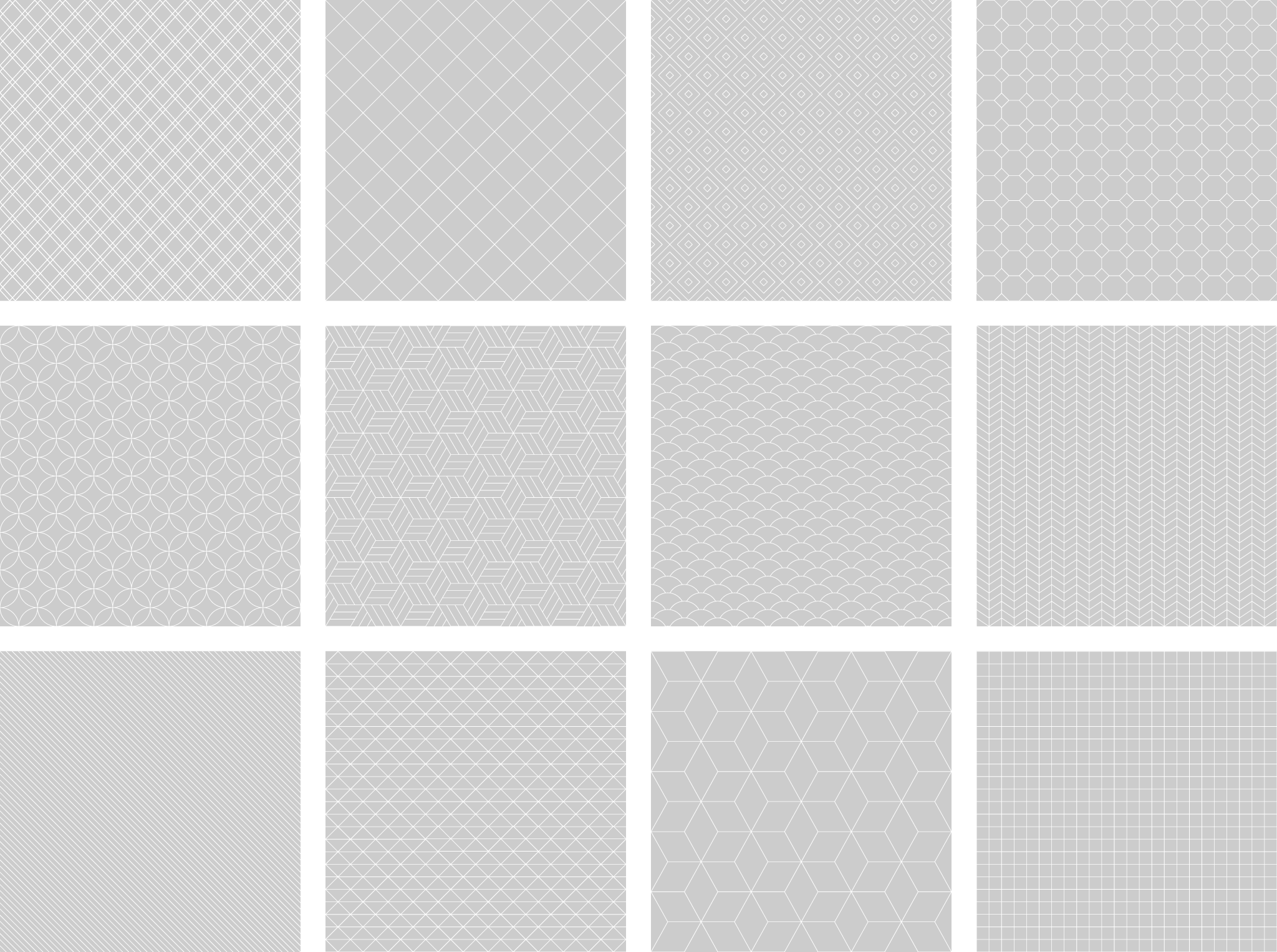 Free Seamless Patterns - Light Outline