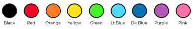 Blazin Safety Color Chart