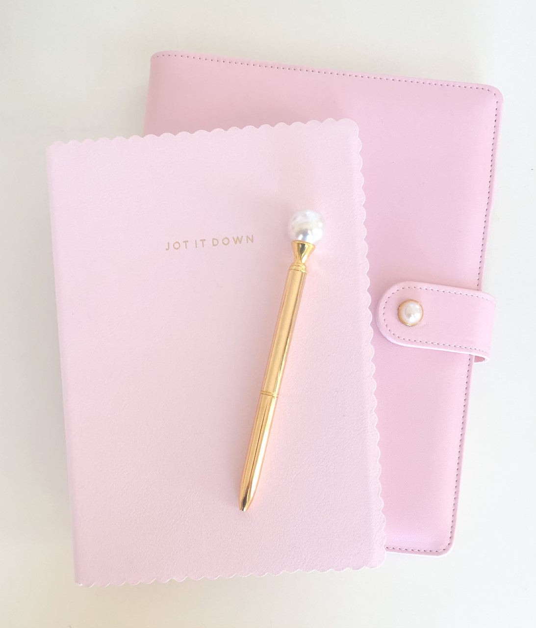 pink travel journal notebook