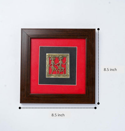 Dhokra Wall Frame, 8.5 inch