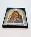 Virgin Mary of Roses (Metallic icon - MC Series)-Christianity Art