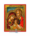 Holy Family (100% Handpainted icon with Gold 24K - P Series)-Christianity Art