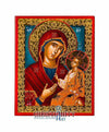 Virgin Mary Hodegetria - Directress (100% Handpainted icon with Gold 24K - P Series)-Christianity Art