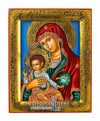 Virgin Mary Vrefokratousa - Child Holding (100% Handpainted icon with Gold 24K - P Series)-Christianity Art