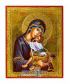 Virgin Glykofilousa (Sweet Kissing) (100% Handpainted icon with Gold 24K - P Series)-Christianity Art