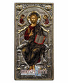 Jesus Christ Εnthroned (Silver icon - G Series)-Christianity Art