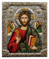 Jesus Christ Pantocrator (Silver icon - G Series)-Christianity Art