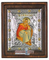 Prophet Elias (Silver - Engraved icon - D Series)-Christianity Art