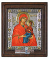 Saint Anne, Mother of the Blessed Virgin Mary (Silver - Engraved icon - D Series)-Christianity Art