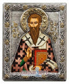 Saint Basileios (Silver icon - G Series)-Christianity Art