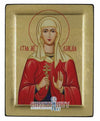 Saint Claudia (Engraved icon - S Series)-Christianity Art