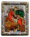 Saint Demetrios (Silver icon - G Series)-Christianity Art