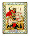 Saint George (Russian Style Engraved icon - SF Series)-Christianity Art