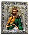 Saint John the Baptist (Silver icon - G Series)-Christianity Art