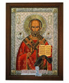 Saint Nicolaos (Silver icon - C Series)-Christianity Art