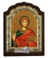 Saint Panteleimon (Silver icon - C Series)-Christianity Art